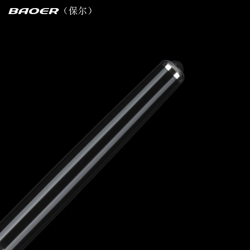 Ручка шариковая Baoer 521 с серебряным зажимом и черными чернилами 1 шт./лот|rollerball