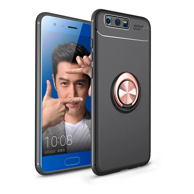 Для Huawei Honor 9 Lite чехол бизнес с кольцом для пальцев магнетизм держатель телефона задняя крышка для Huawei Honor 9 Coque