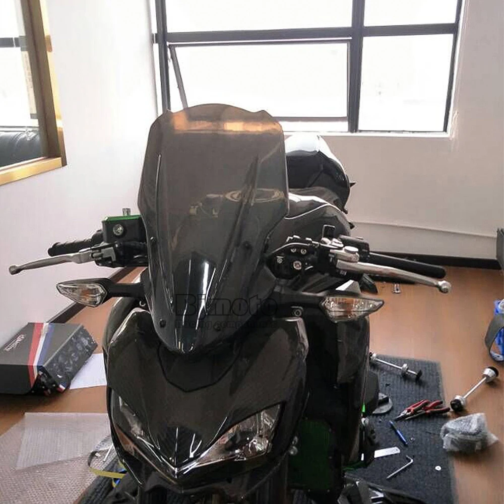 Bjmoto Мотоцикл Мотокросс Clear Z 900 экран лобовое стекло ветер экран воздушный дефлектор кронштейн для Kawasaki Z900