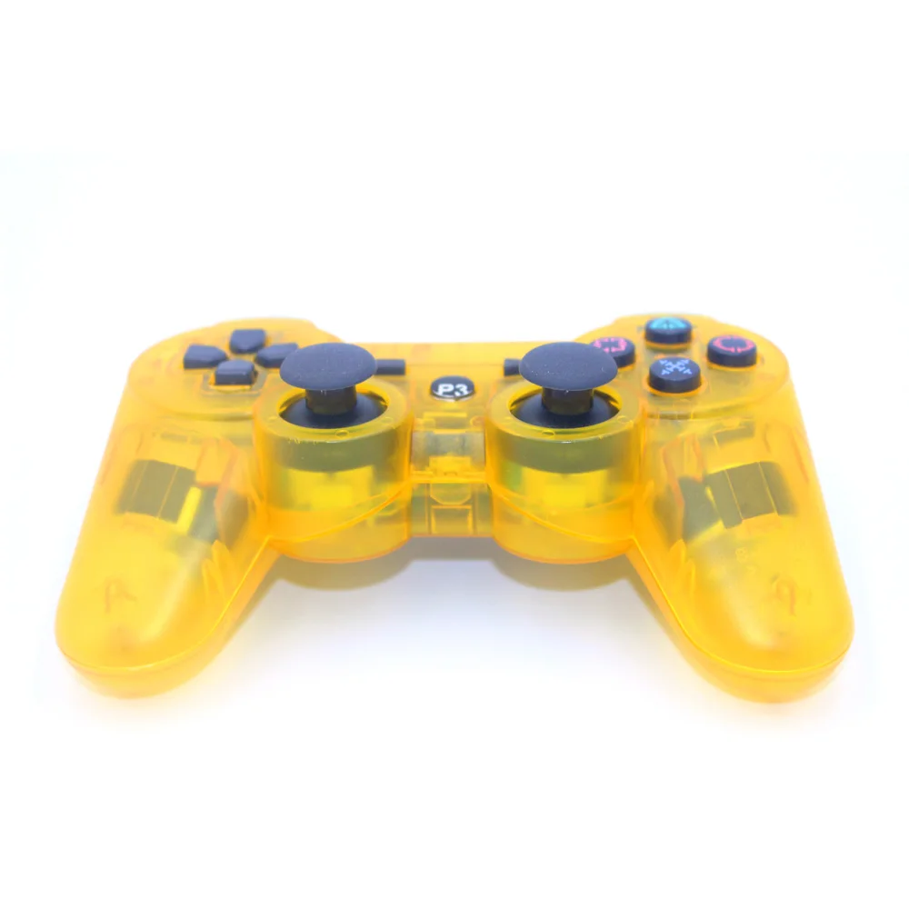 JIELI беспроводной Bluetooth прозрачный цветной контроллер для sony playstation Dualshock 3 PS3 контроллер вибрации геймпад