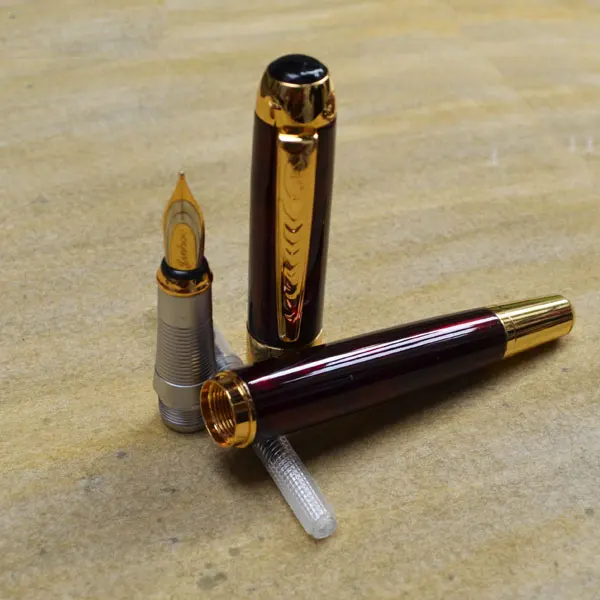JINHAO 250 винная и золотая ручка среднего размера с черными точками офисная деловая