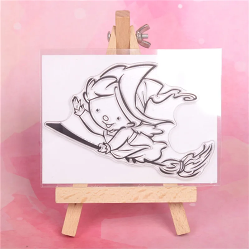 Magic girl Transparent Clear Silicone Stamp/Seal for DIY scrapbooking/photo album Decorative clear stamp 1 | Канцтовары для офиса