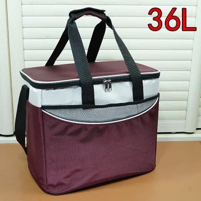wine red Сумка-холодильник с 10 упаковками льда, сумка-холодильник Bolsa, Термосумка для путешествий - Цвет: wine red