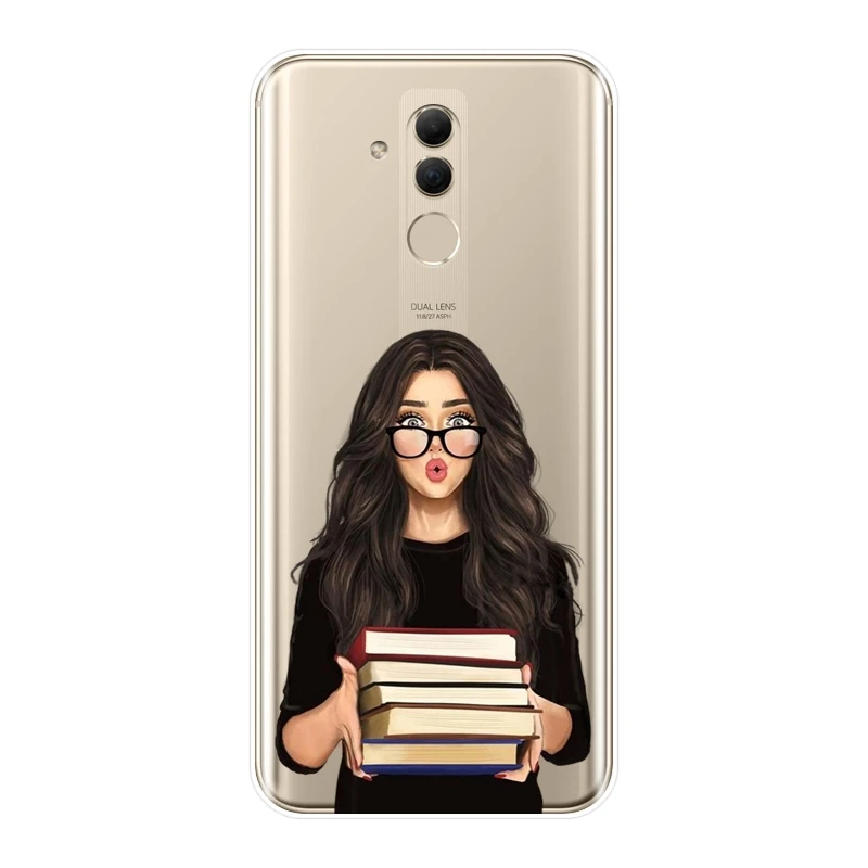 ТПУ чехол для телефона huawei mate 9 10 20 Lite Girl Boss Pink women Ladies Silicone мягкая задняя крышка для huawei mate 7 8 9 10 20 Pro