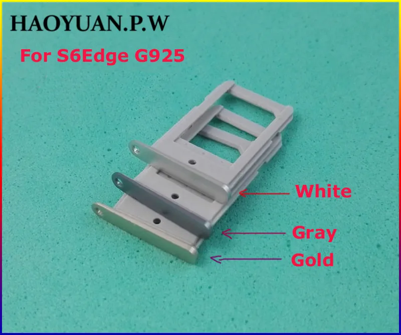 HAOYUA N.P.W корпус с одной SIM картой слот держатель для Samsung Galaxy S6Edge S6 Edge G925 10 шт./лот|for