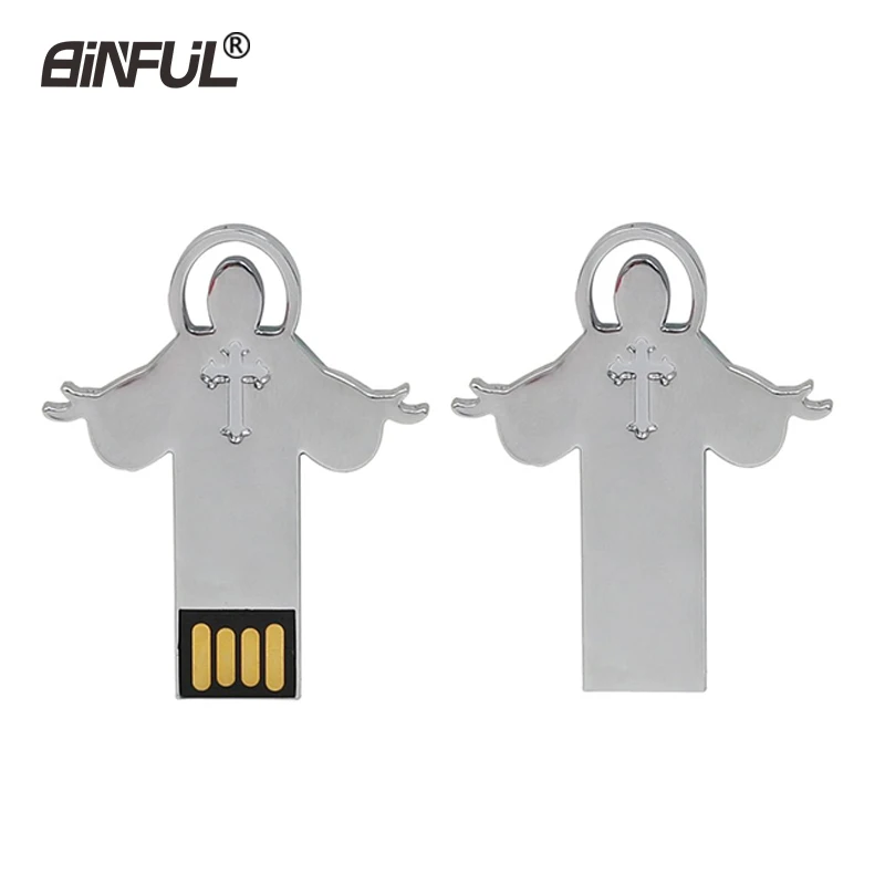 Jesus металлический usb флеш-накопитель 64 ГБ флеш-накопитель 16 ГБ 32 ГБ 8 ГБ 4 Гб Водонепроницаемый u-диск/крошечный/флеш-накопитель USB карта памяти подарок
