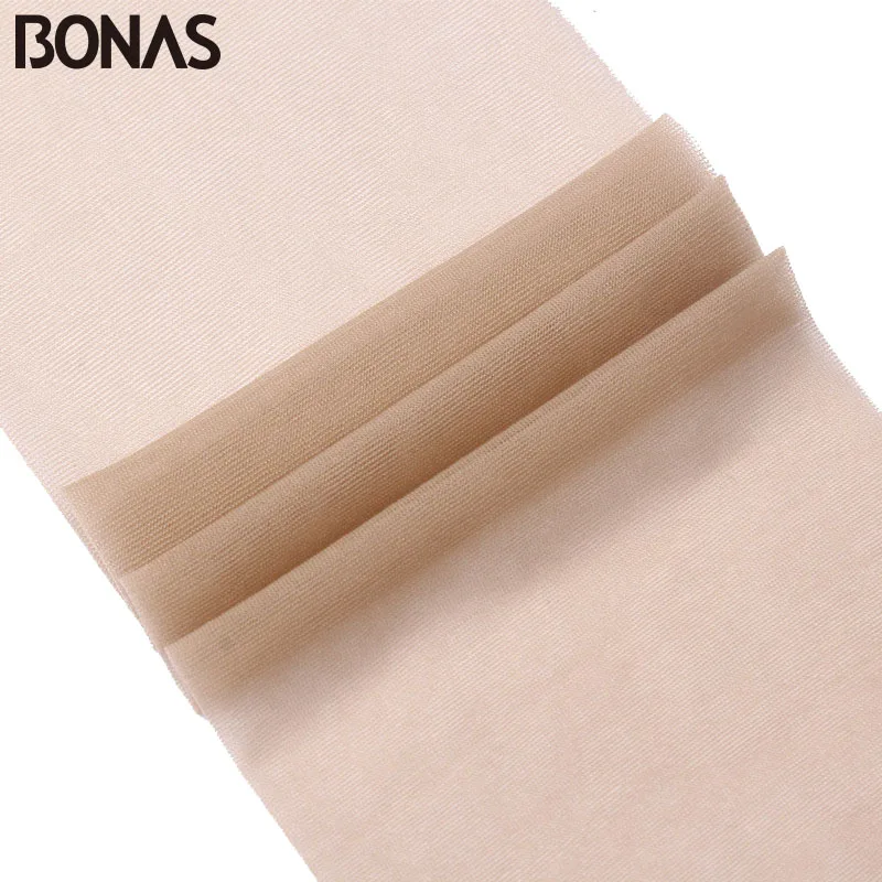 BONAS 6pcs/lot 15D High Waist Tights Women Spring Hollow Lace Style Pantyhose Seamless Hosiery Nylons Female Tights Solid Color