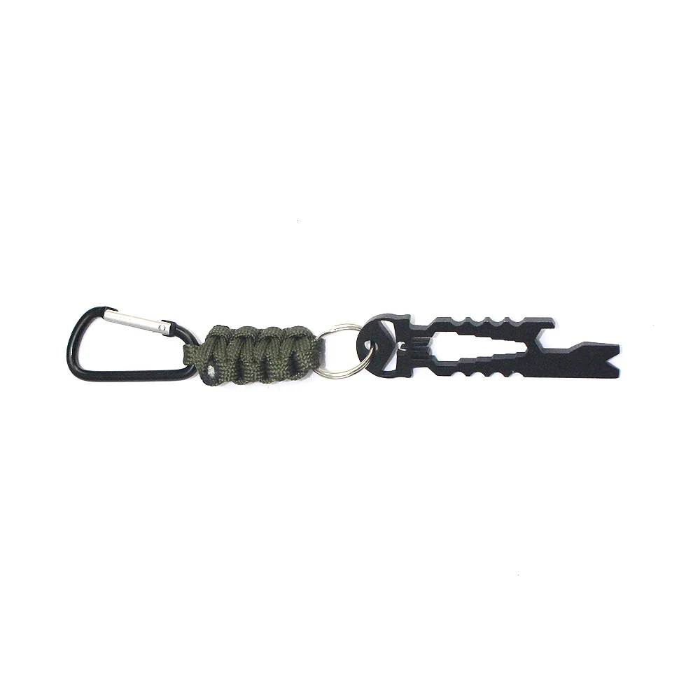 Универсальныe для использования в походных условиях Paracord шнурки Брелоки для ключей связка для ключей с Карабин Paracord брелок для выживания