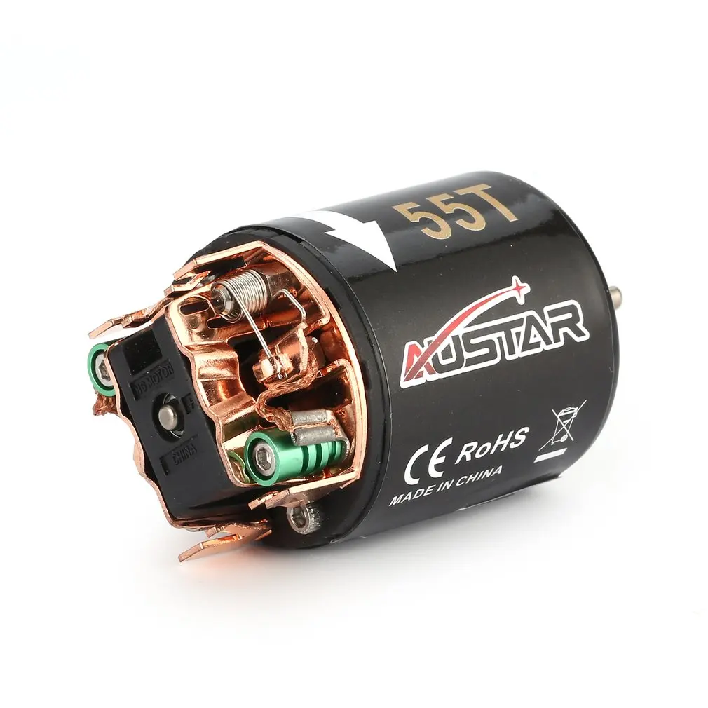 AUSTAR 540 55T матовый двигатель для 1/10 Axial SCX10 RC4WD D90 гусеничный альпинистский Радиоуправляемый пульт дистанционного управления модель автомобиля запчасти