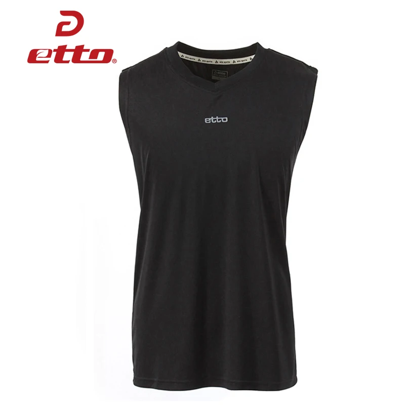 Etto Men Quick Dry Sleeveless Soccer Jersey Football Basketball Volleyball Training Shirts Women Breathable Sports Tops HUC083 | Спорт и