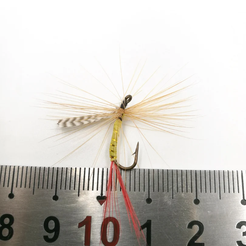 Продажа жёлтых и красных ягодиц мух для форели 5 шт./лот 10 # | Спорт развлечения