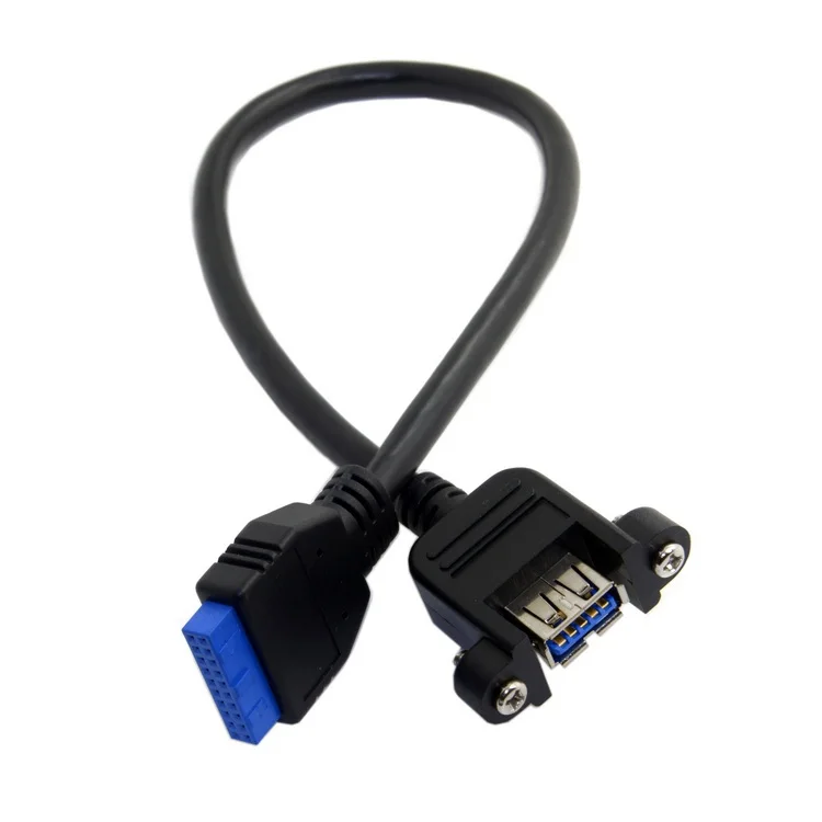 0 25 м USB 3 одиночный порт A женский винт тип крепления для прямой и угловой