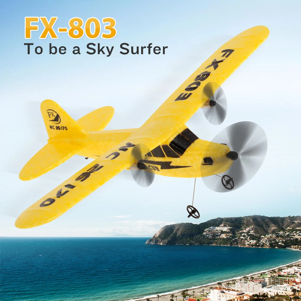 RC самолет FX 803 2 4G 2CH 340 мм размах крыльев дистанционное управление планер