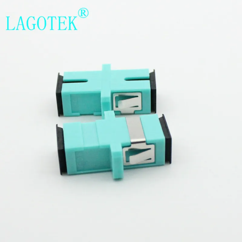 50 шт./пакет SC UPC Simplex mode волоконно-оптический адаптер OM3 SCUPC оптоволоконный