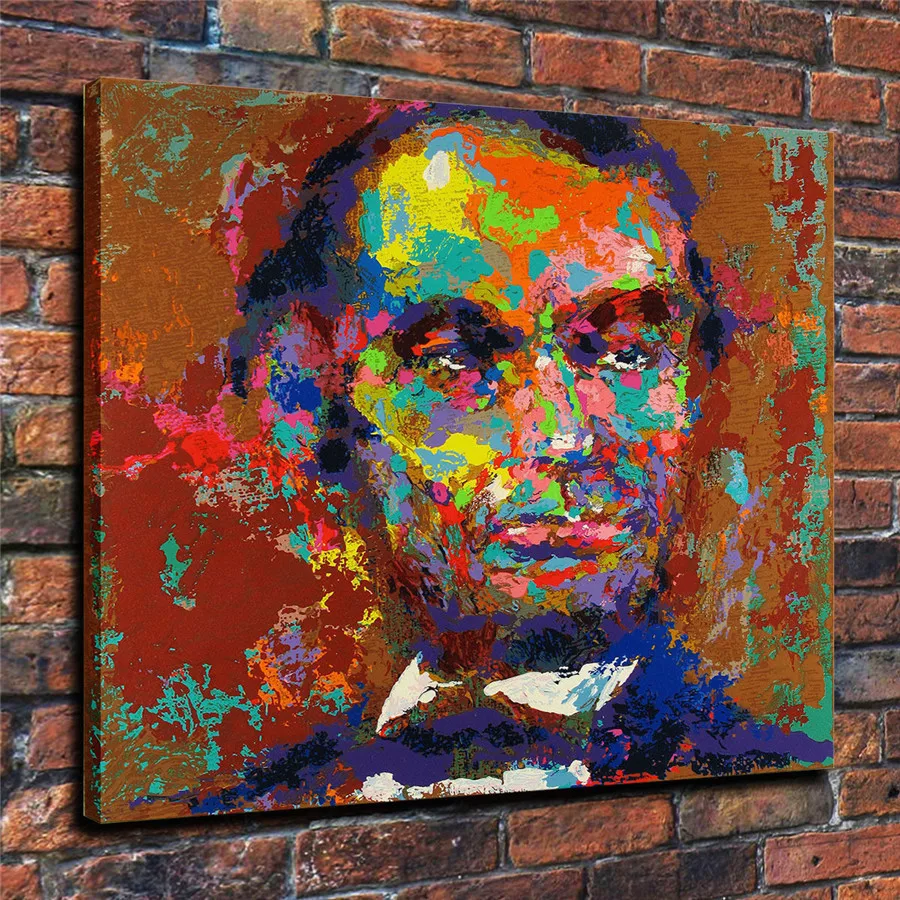 Картина маслом на холсте LeRoy Neiman Music and Sports Event для декора в доме, в гостиной, спальне. Модерный муралистический искусство. #104.