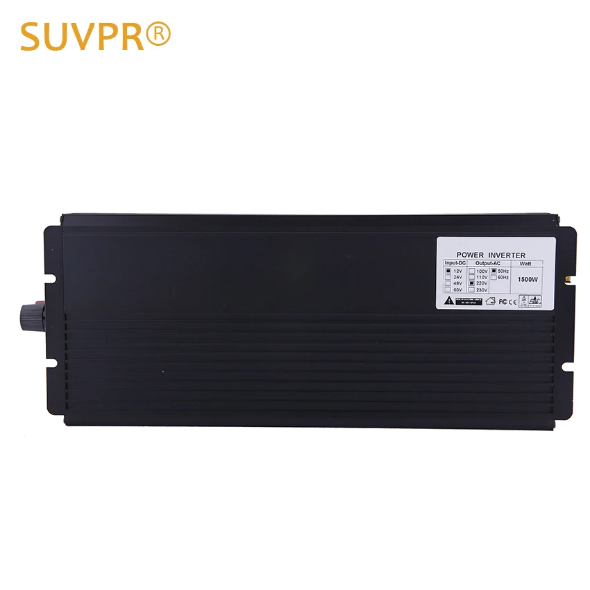 SUVPR 1500 Вт Чистая Синусоидальная волна автомобильный инвертор питания 24 В/12 В