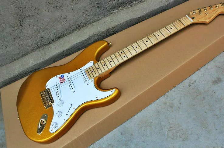 Высокое качество FDST 1037 золотой цвет твердый корпус с белой накладкой кленовый