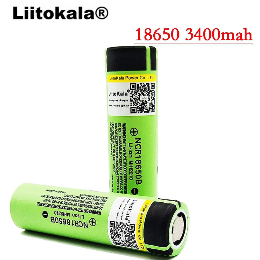 Liitokala новый оригинальный 18650 NCR18650B 3400 мАч перезаряжаемый литий ионный аккумулятор