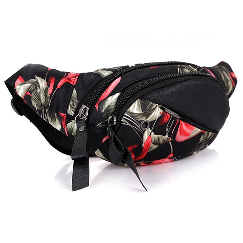 Поясная сумка с принтом для женщин забавная сумочка на молнии брендовая