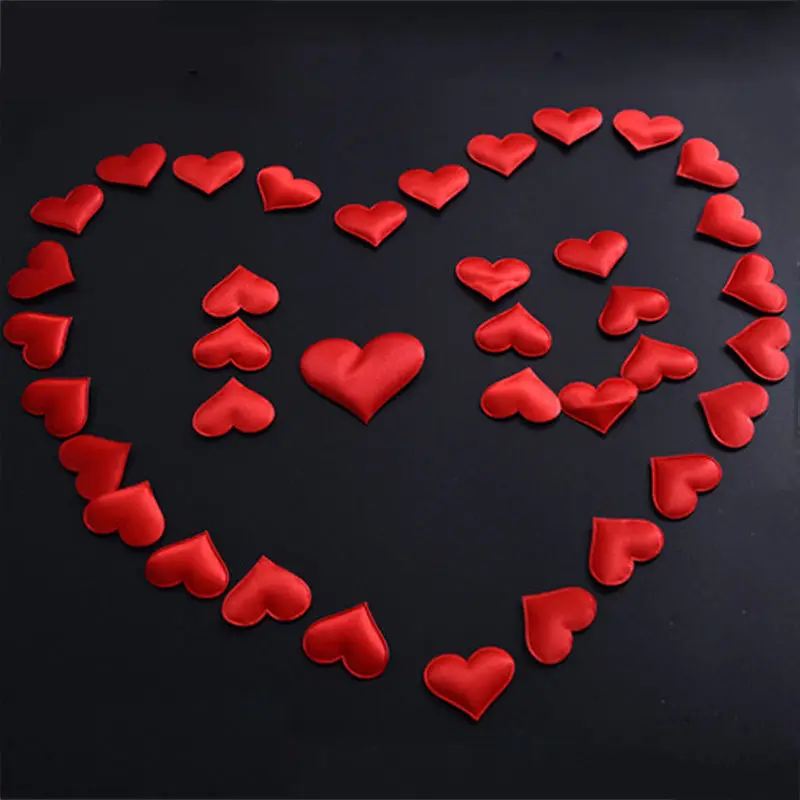 100 шт./компл. дизайнерские шелковые лепестки роз в форме сердца модные украшения