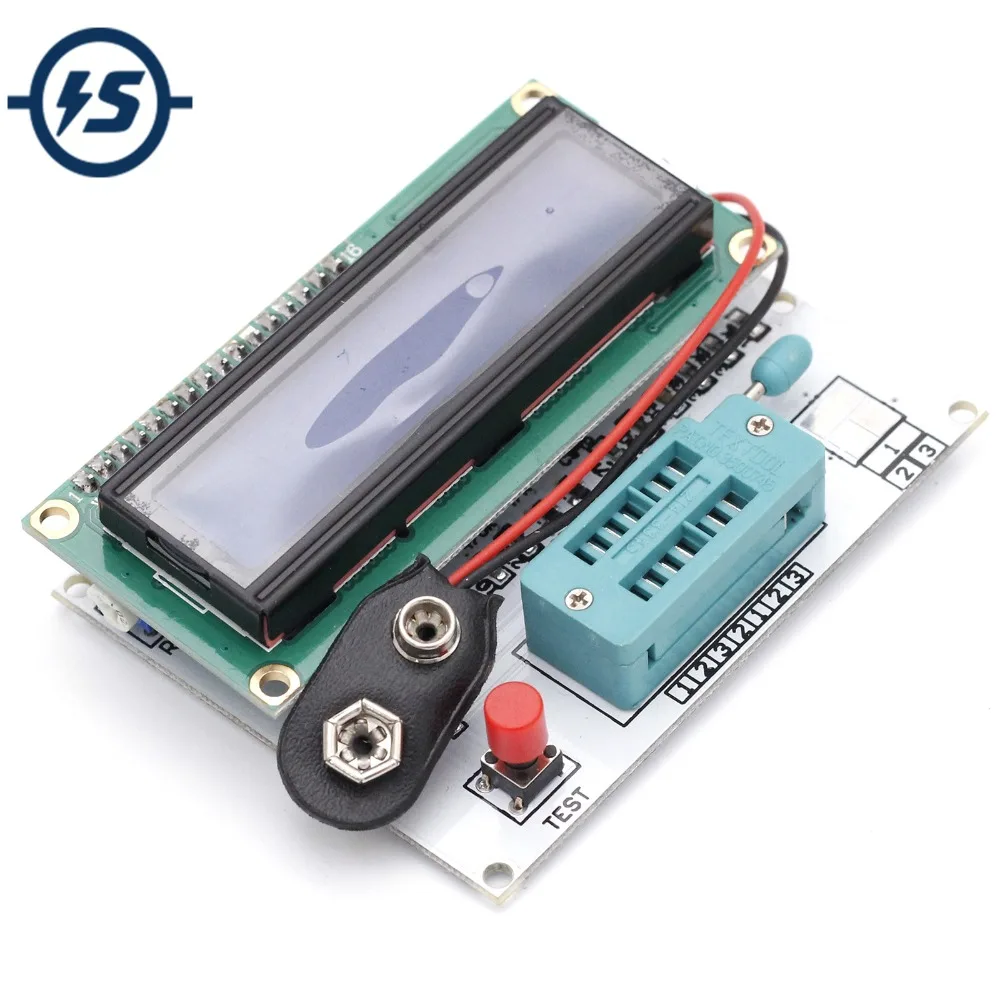 LCD1602D ЖК экран с подсветкой 1602 M328 тестер транзисторов графический дисплей RLC ESR