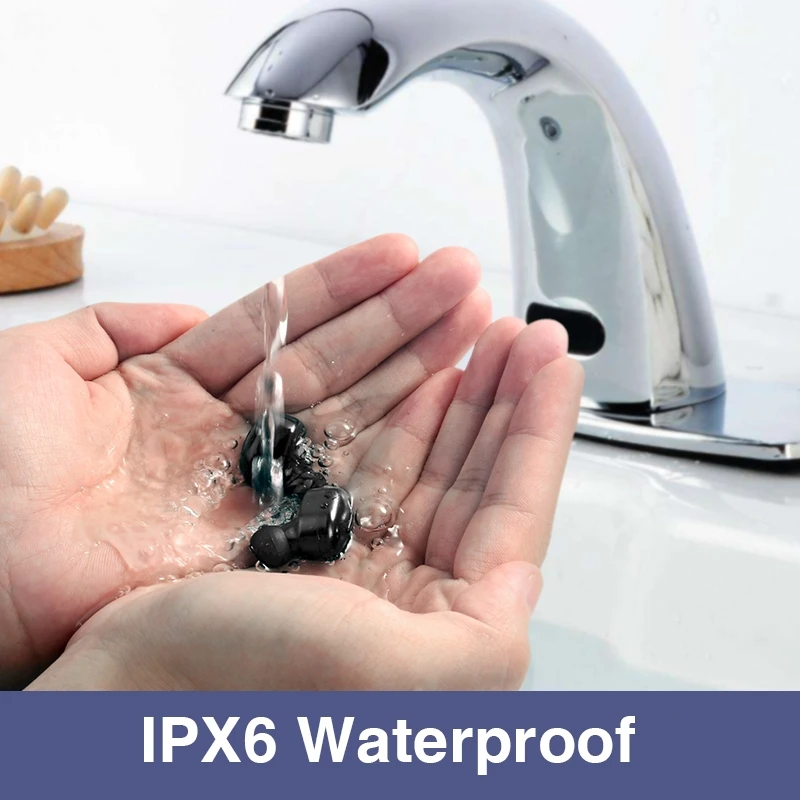 T1 мини Bluetooth-наушники Гарнитура 3D стерео TWS Беспроводные наушники Спортивные для