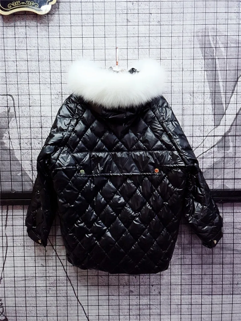 Chaqueta mujer, 90% белый утиный пух, пальто, зимняя женская одежда, шапка, куртка корейского размера плюс, с капюшоном, с натуральным лисьим мехом, парка