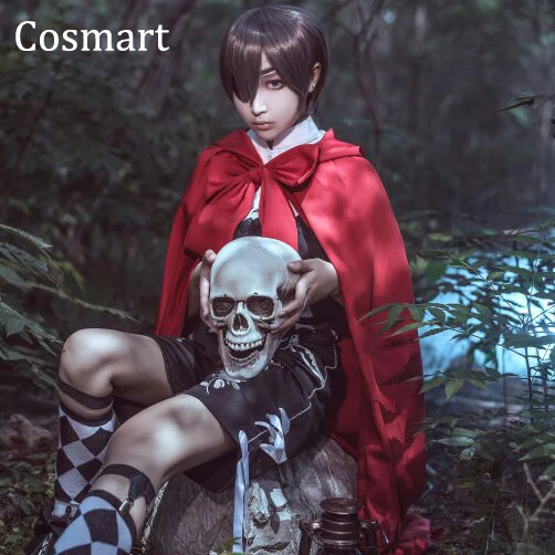 [Настройка] Аниме Kuroshitsuji Черный Дворецкий фигура Ciel Red Ridinghood униформа+ плащ Хэллоуин Косплей костюмы Новинка