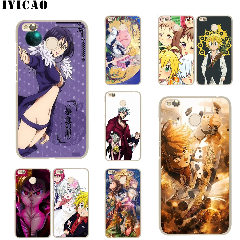 IYICAO Nanatsu no Taizai Жесткий Чехол для Xiaomi Mi 5 5S 6 9 8 A2 Lite 5X Mix 2S F1 SE MAX 3 9T A3 Pro CC9E Redmi Note