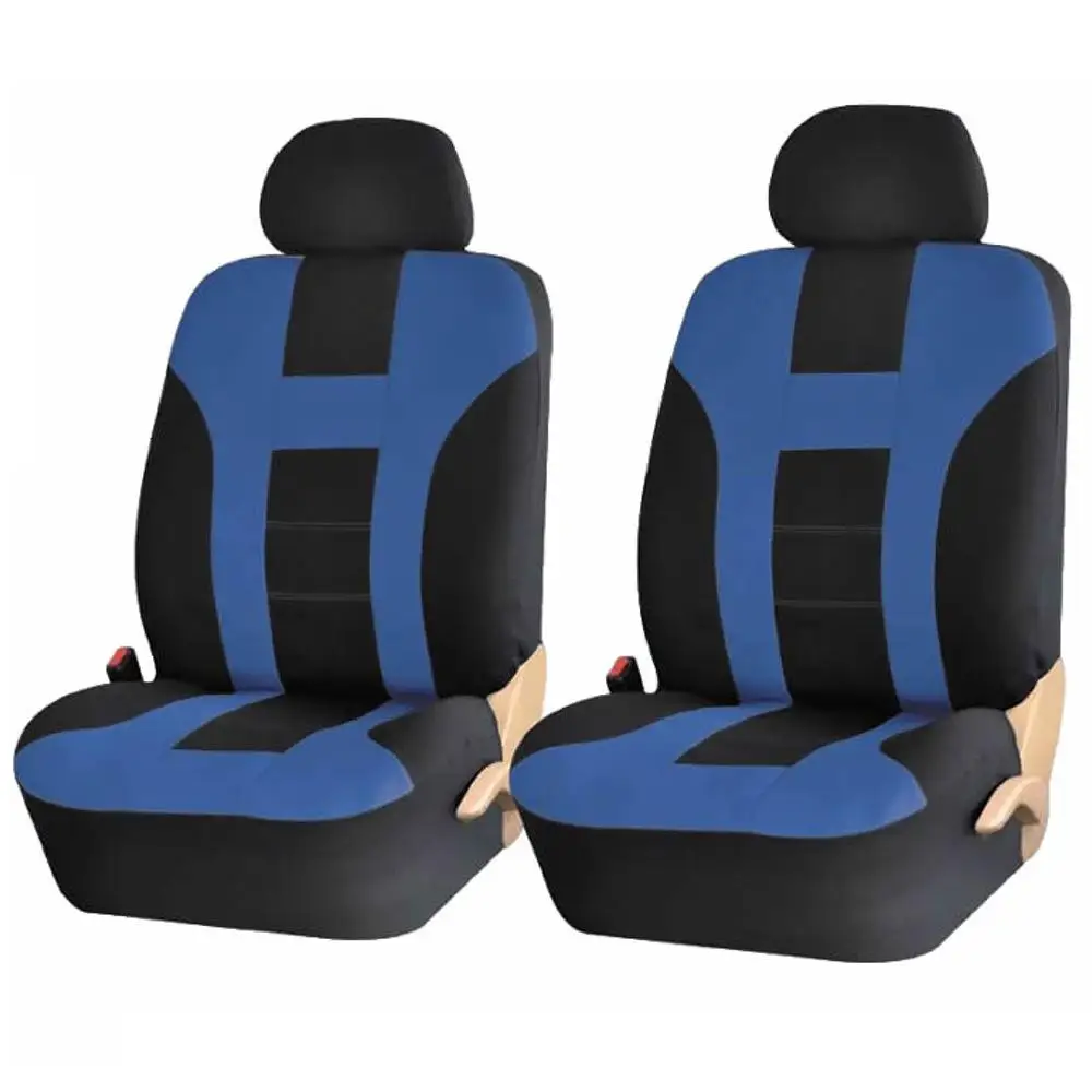 Black blue 4pcs set 9pcs/4pcs Car Seat Cover Universal Classic Fashion Style Seat Protector Four Seasons Car-styling Auto Interior Accessories - Название цвета: Black blue 4pcs set