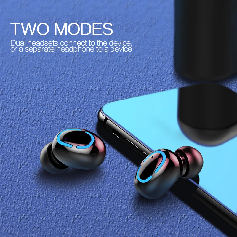 Настоящие Bluetooth 5,0 наушники HBQ TWS Беспроводные наушники с громкой связью 3D стерео игровая гарнитура с аккумулятором светодиодный цифровой дисплей