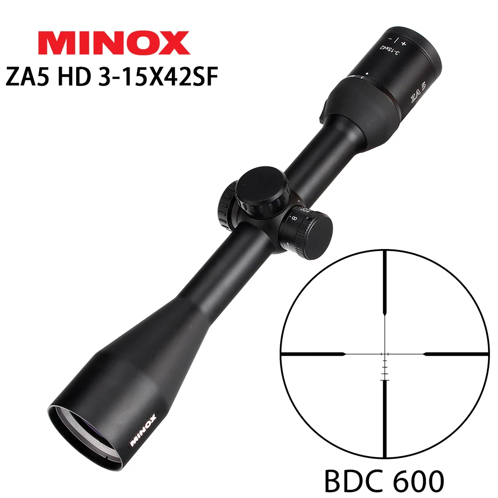 MINOX ZA 5 HD 3-15x42 SF BDC 600 охотничьи винтовки для рыбалки с регулировкой по боковым