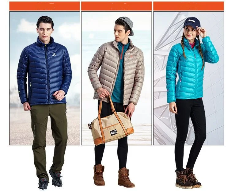 Tectop Autumn Winter Thick Warm Duck Down Jackets Men Lightweight Thermal Outdoor Hooded Coats Skiing Hiking S-XXXL |