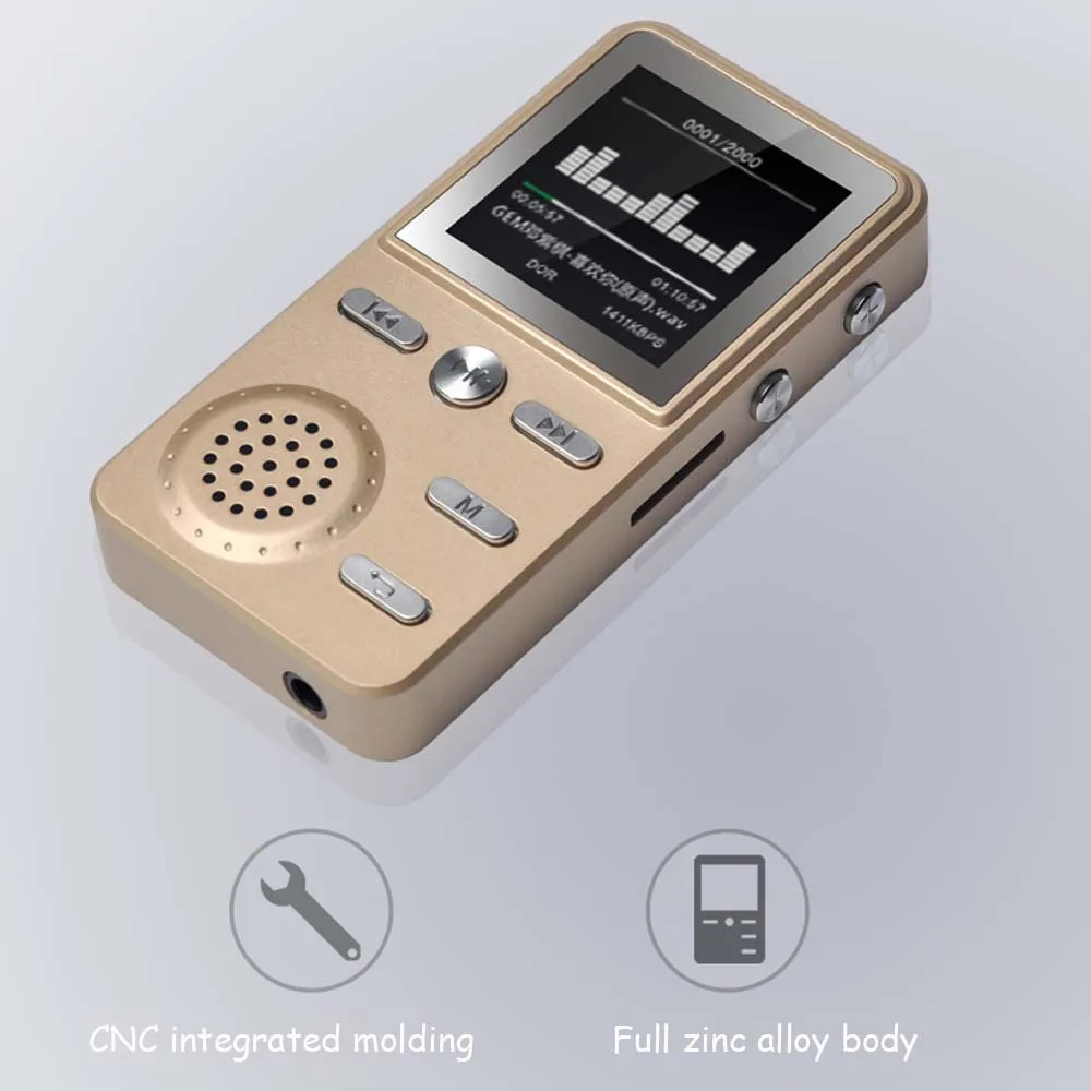 Металлический 8 Гб MP3 плеер HIFI MP3 спорт музыка многофункциональный FMLoudly стерео плееры с USB кабелем