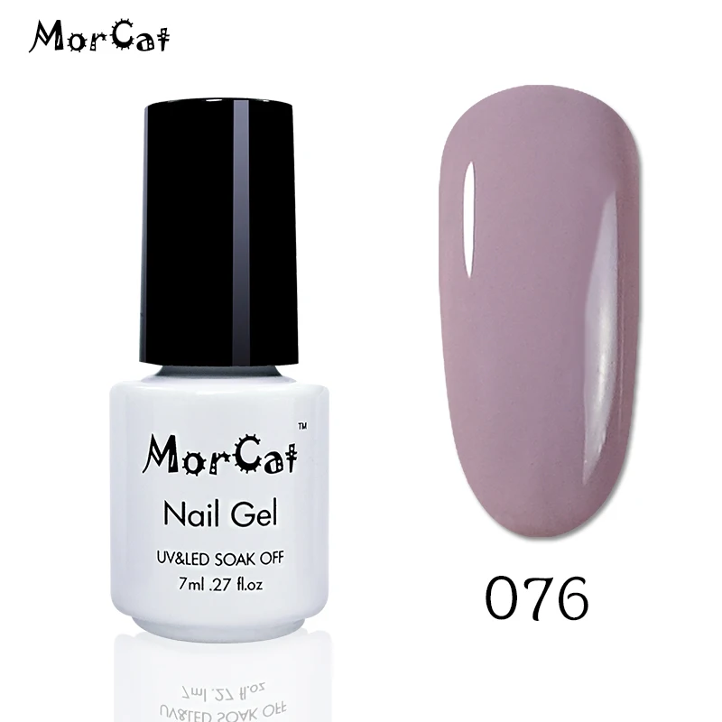 076 MorCat Гель-лак для ногтей темно-синий УФ-Гель-лак Bling UV Гель-лак Французский Гель-лак для ногтей УФ-гель Vernis полуперманентный гель для ногтей - Цвет: 076