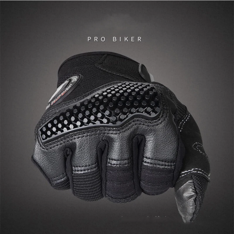 Pro Biker мужские Натуральные Кожаные Мотоциклетные Перчатки Мото Перчатки Мотоциклетные Защитные Механизмы Мотокросс П