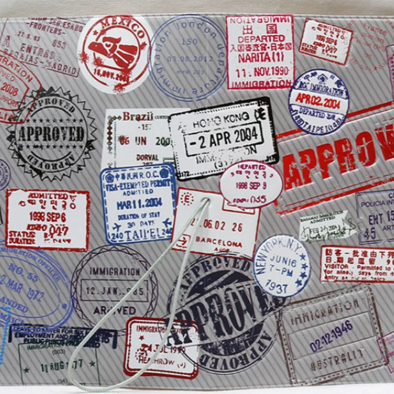 Креативный дорожный милый дизайнерский чехол из ПВХ кожи для паспорта женщин и