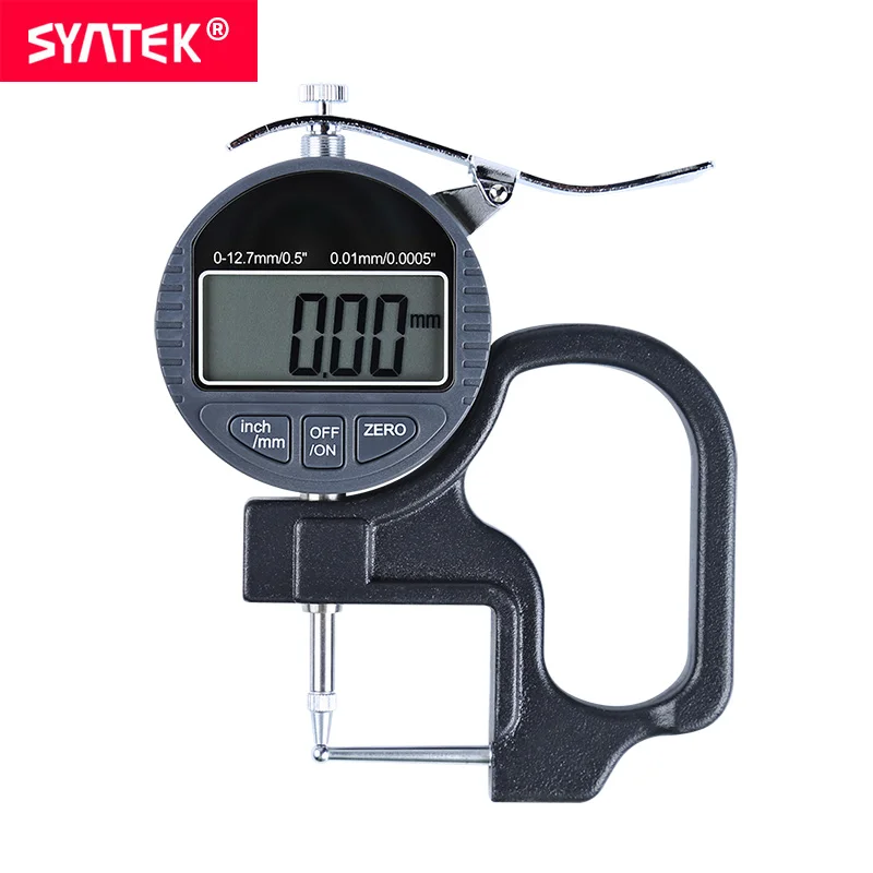 Syntek 0 10 мм электронной цифровой толщиномер 0.01/0.001 трубки микрон Толщина