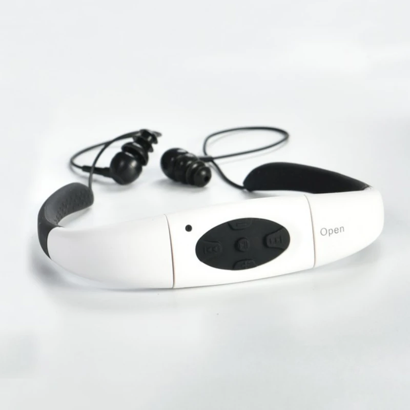 MP3 музыкальный плеер Водонепроницаемый 8 GB воды для плавания SportNeckband стерео наушники Audio-гарнитура с FM для дайвинга плавание