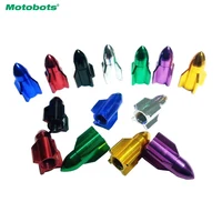 MOTOBOTS 1000pcs Missile Models Color Aluminum Valve Caps Gas Leak Tire Caps For Car Decoration Red/Purple/Golden/Silver/Green