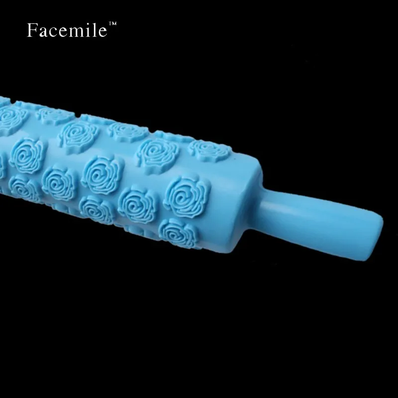 Facemile 1 шт скалкой Роза Folwer различных моделей выпечки подарок Фондант тиснением плесень украшения торта 54055