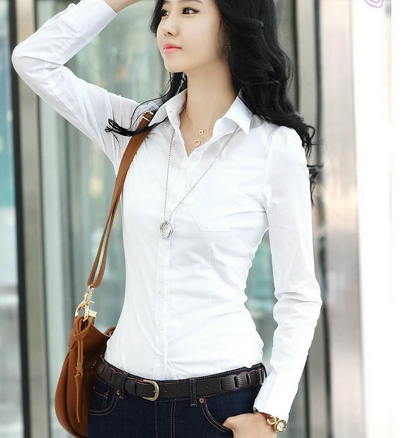 Blusa Feminina женские рубашки белая блузка Топы качественные шифоновые офисные