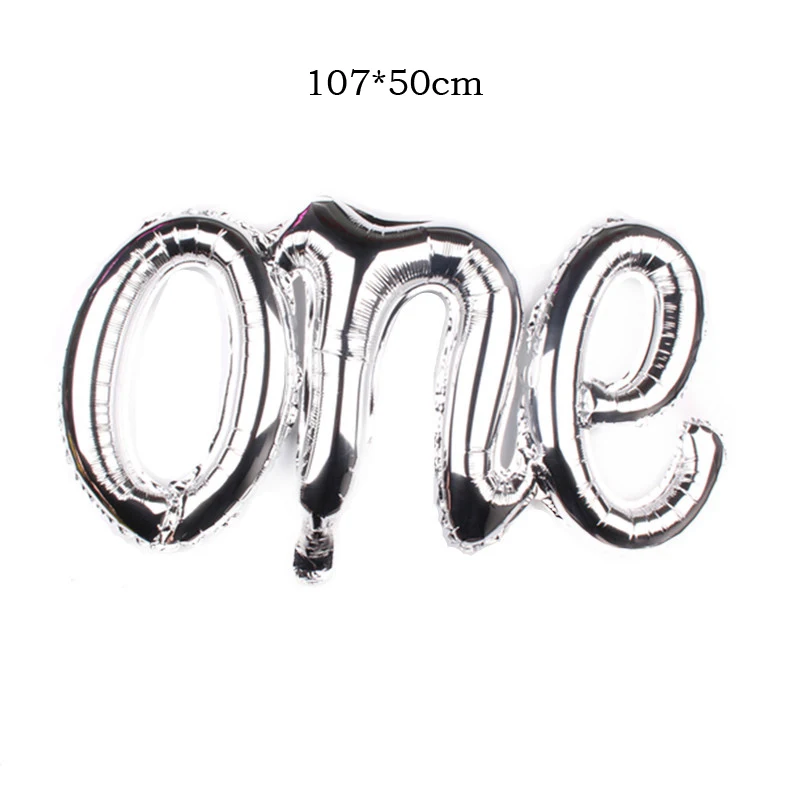 Gender Reveal Baby Boy Girl Letter Balloons Kids 1st Birthday Party Decoration Jumbo One Birthday Foil Balloon Baby Shower