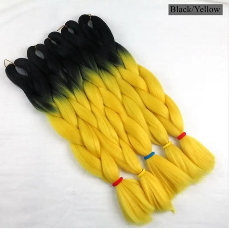 Desire for hair 1 упаковка 24 дюйма 100 г синтетические два тона ombre box косы для наращивания волос для небольшой завивка, плетение волос - Цвет: T1B/33