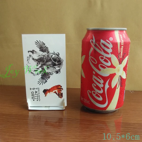 Водостойкая Временная тату наклейка лиса лошадь волк наклейки флэш