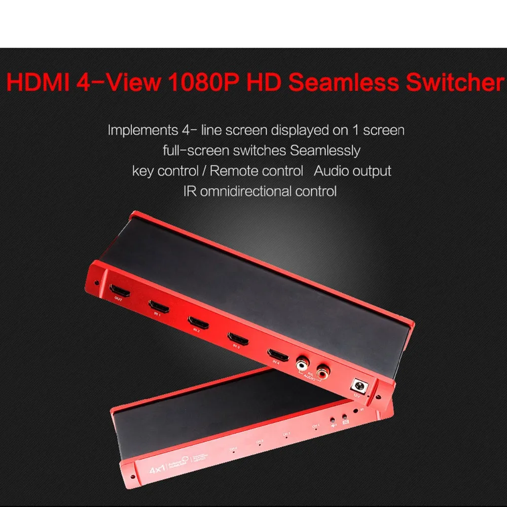 HDMI коммутатор 4x1 Quad Multiviewer бесшовные с в режиме реального времени для Multivideo Экран