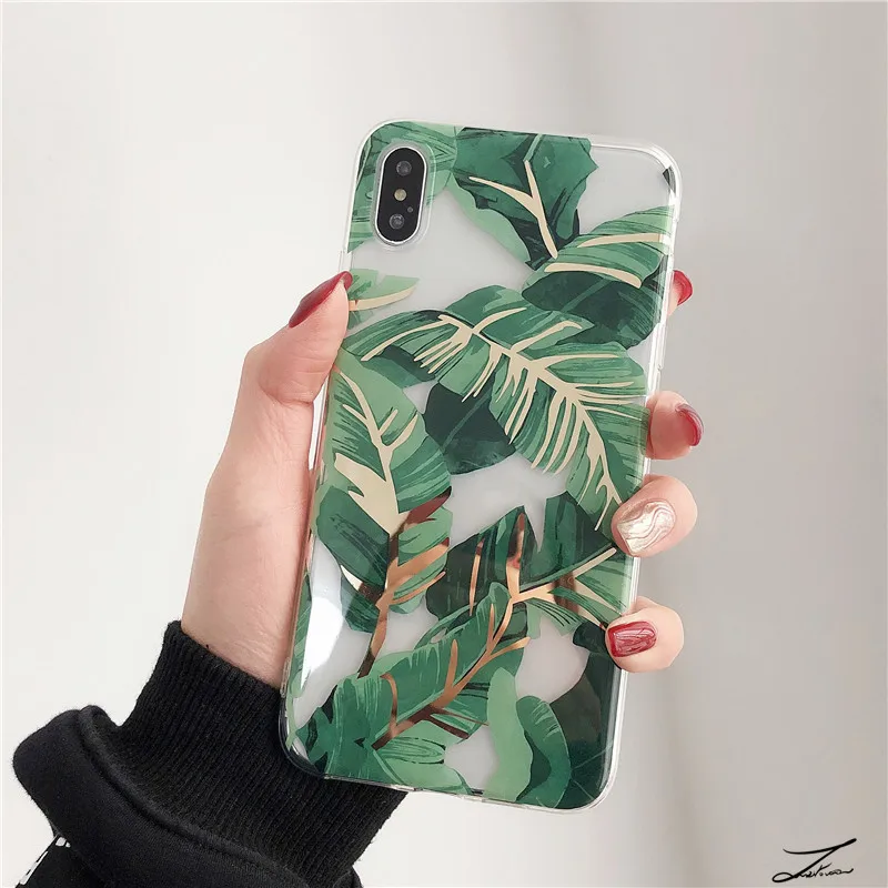 Type 4 Прозрачный чехол с золотыми бронзовыми розами для iphone X XR XS Max, мягкий силиконовый чехол для iphone 11 Pro Max 6 6s 7 8 Plus, чехол для телефона - Цвет: Type 4