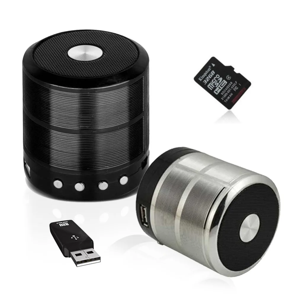 Сплав Мини Bluetooth динамик с светодио дный стерео цветной светодиодный портативный