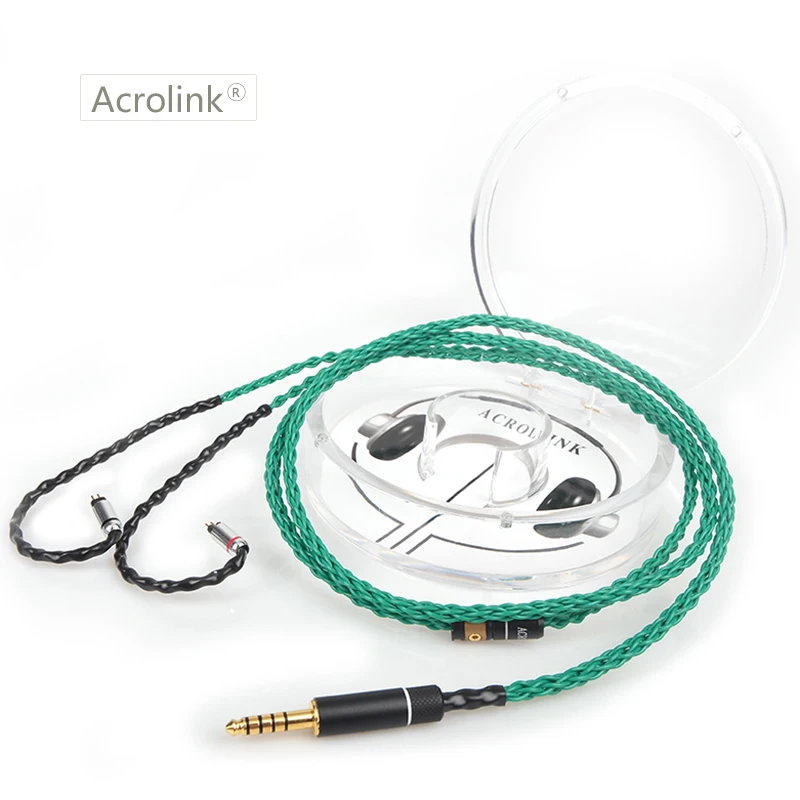 Acrolink 1 2 Высокое качество 8 ядер улучшенные посеребренные наушники с 0 78 мм
