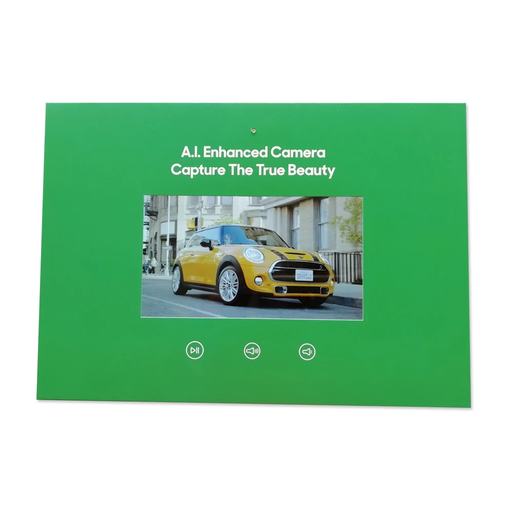 Flat video Brochure 7inch lcd pamphlet Card for Digital Advertising Player Screen booklet Commercial display sell well | Электроника